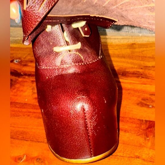 New Irregular Choice Carnaby Bond Red SKY HIGH Platform Brogue Boot Size 6 - Picture 11 of 15